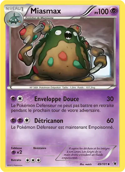 Image de la carte Pokemon Miasmax 49/101