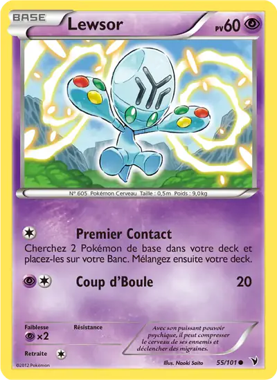 Image de la carte Pokemon Lewsor 55/101