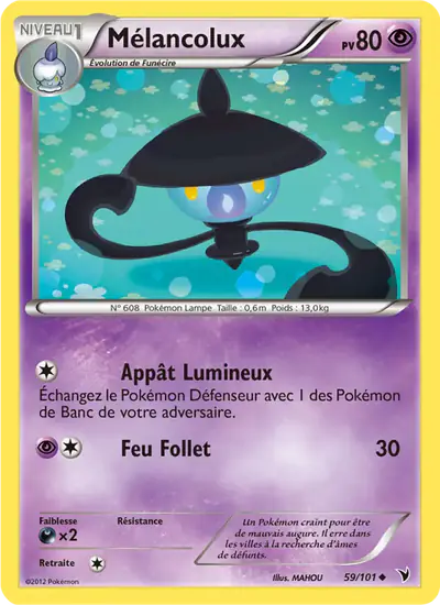Image de la carte Pokemon Mélancolux 59/101