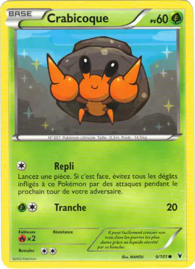 Image de la carte Pokemon Crabicoque 6/101