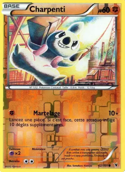 Image de la carte Pokemon Charpenti 62/101