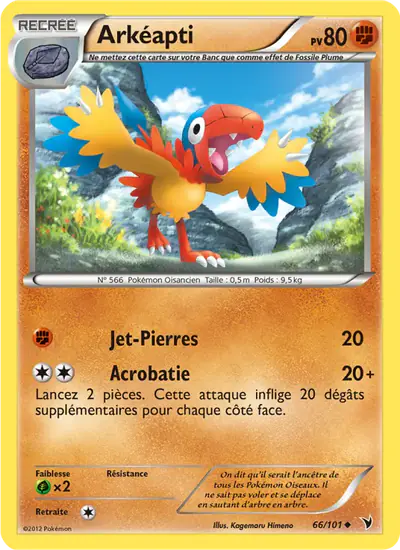 Image de la carte Pokemon Arkéapti 66/101