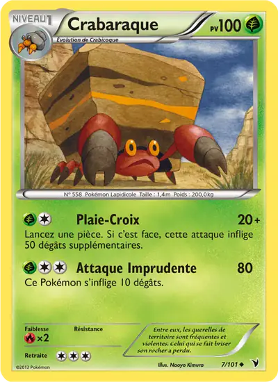 Image de la carte Pokemon Crabaraque 7/101