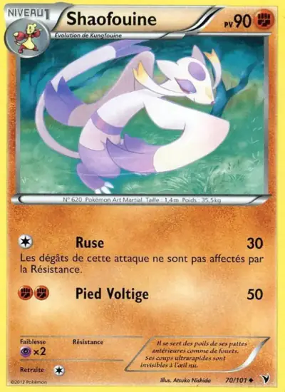 Image de la carte Pokemon Shaofouine 70/101