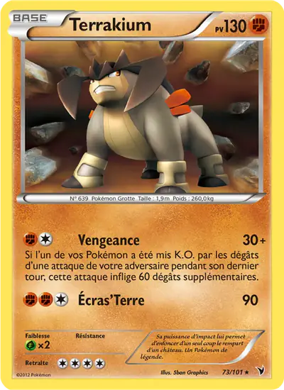 Image de la carte Pokemon Terrakium 73/101