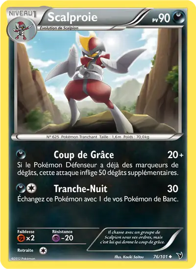 Image de la carte Pokemon Scalproie 76/101