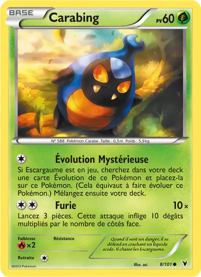 Image de la carte Pokemon Carabing 8/101