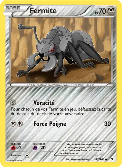 Image de la carte Pokemon Fermite 83/101