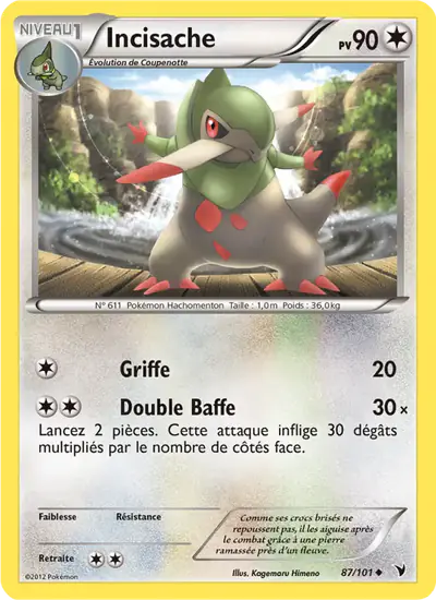 Image de la carte Pokemon Incisache 87/101