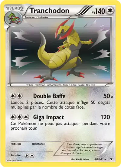 Image de la carte Pokemon Tranchodon 88/101