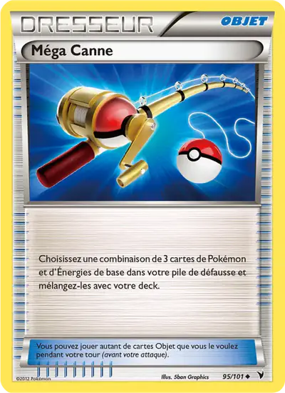 Image de la carte Pokemon Méga Canne 95/101