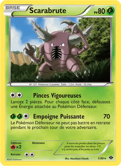 Image de la carte Pokemon Scarabrute 1/99