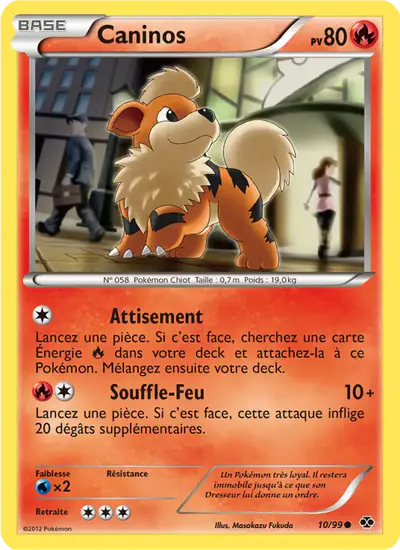Image de la carte Pokemon Caninos 10/99