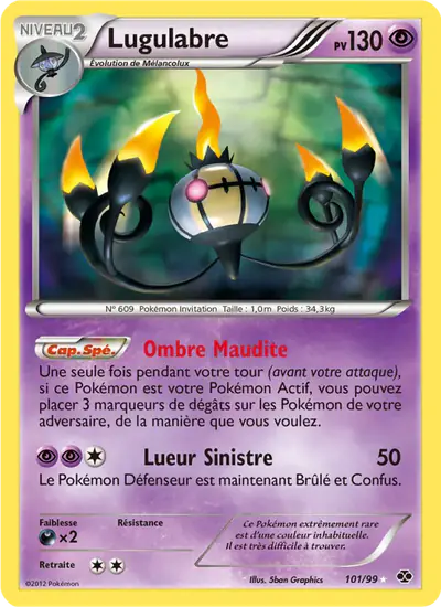 Image de la carte Pokemon Lugulabre 101/99