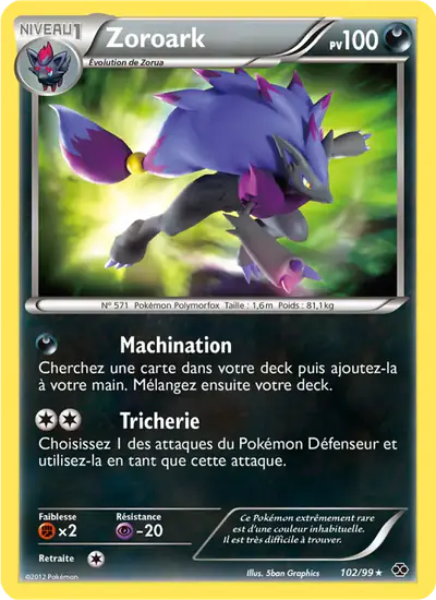 Image de la carte Pokemon Zoroark 102/99