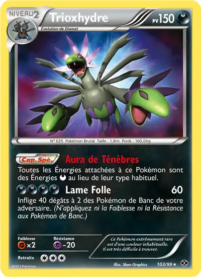 Image de la carte Pokemon Trioxhydre 103/99