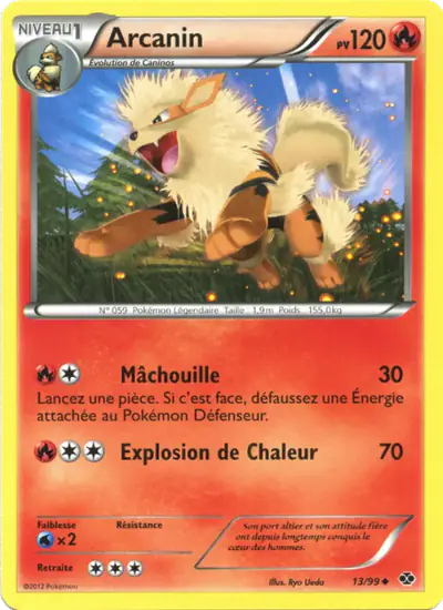 Image de la carte Pokemon Arcanin 13/99