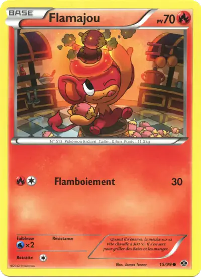 Image de la carte Pokemon Flamajou 15/99