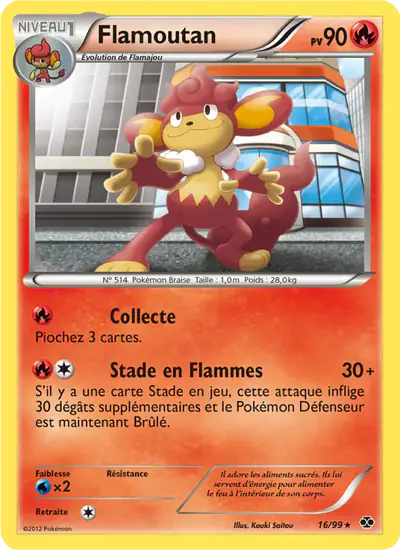 Image de la carte Pokemon Flamoutan 16/99