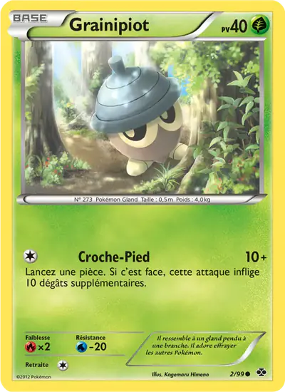 Image de la carte Pokemon Grainipiot 2/99