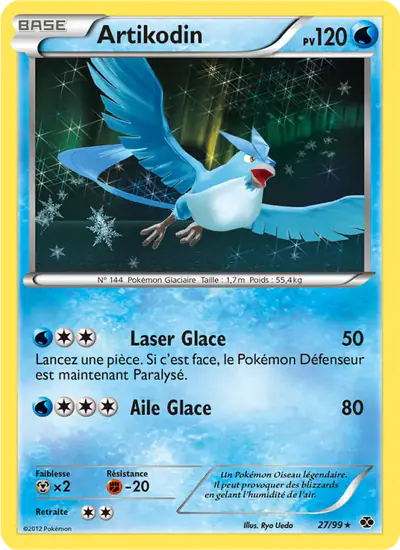 Image de la carte Pokemon Artikodin 27/99