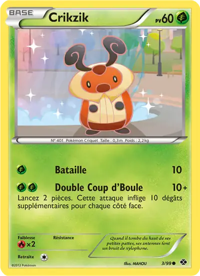 Image de la carte Pokemon Crikzik 3/99