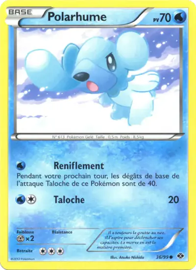 Image de la carte Pokemon Polarhume 36/99