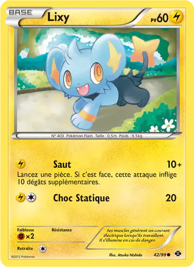 Image de la carte Pokemon Lixy 42/99