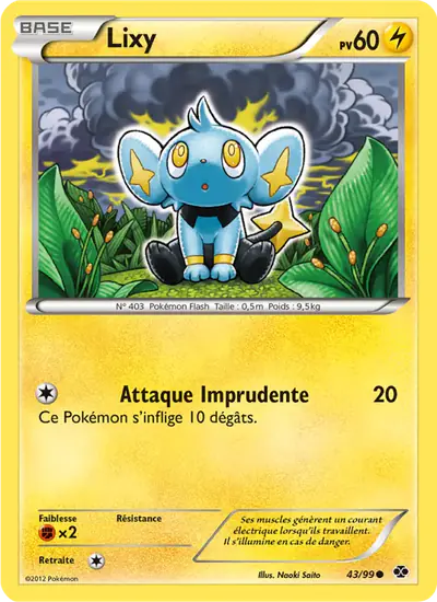Image de la carte Pokemon Lixy 43/99