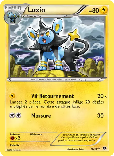 Image de la carte Pokemon Luxio 45/99