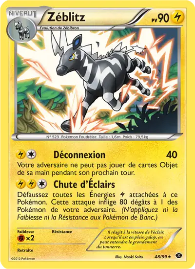 Image de la carte Pokemon Zéblitz 48/99