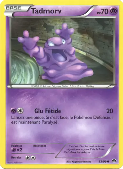 Image de la carte Pokemon Tadmorv 52/99
