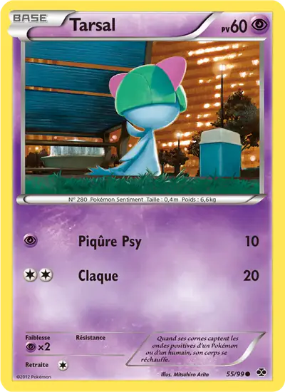 Image de la carte Pokemon Tarsal 55/99