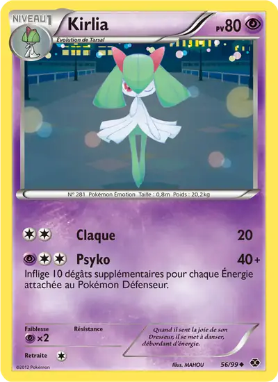 Image de la carte Pokemon Kirlia 56/99