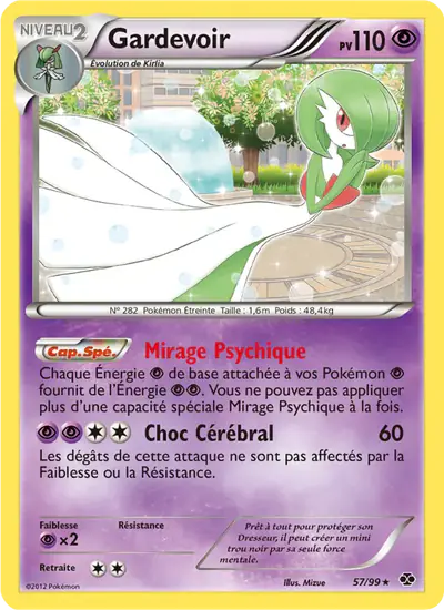 Image de la carte Pokemon Gardevoir 57/99