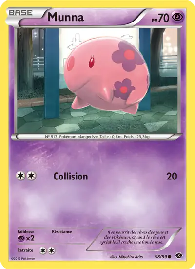 Image de la carte Pokemon Munna 58/99