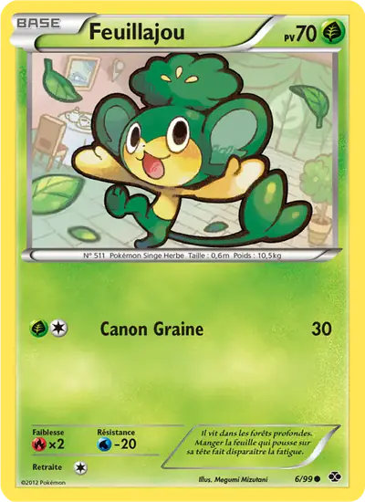Image de la carte Pokemon Feuillajou 6/99