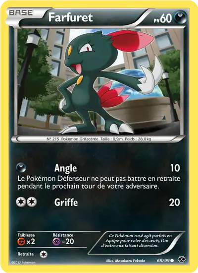 Image de la carte Pokemon Farfuret 69/99