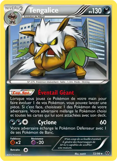 Image de la carte Pokemon Tengalice 72/99