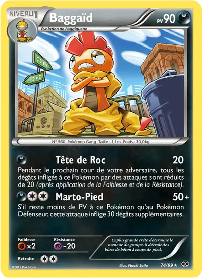 Image de la carte Pokemon Baggaïd 74/99