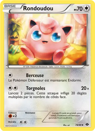 Image de la carte Pokemon Rondoudou 78/99