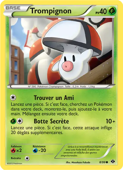 Image de la carte Pokemon Trompignon 8/99