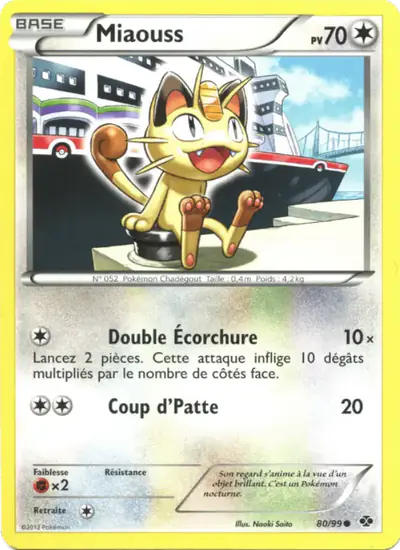 Image de la carte Pokemon Miaouss 80/99