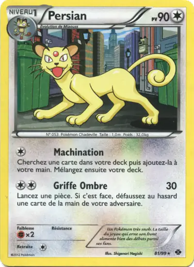 Image de la carte Pokemon Persian 81/99