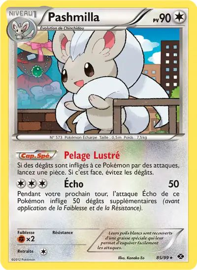 Image de la carte Pokemon Pashmilla 85/99