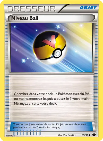 Image de la carte Pokemon Niveau Ball 89/99