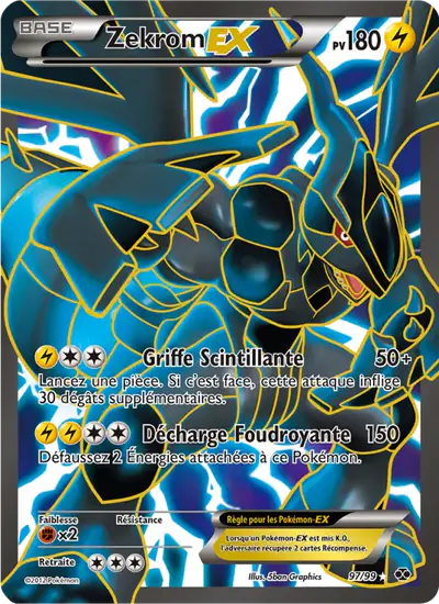 Image de la carte Pokemon Zekrom EX 97/99