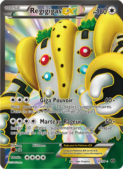 Image de la carte Pokemon Regigigas EX 99/99