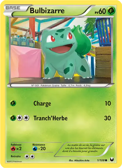 Image de la carte Pokemon Bulbizarre 1/108