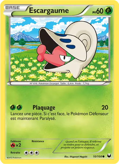 Image de la carte Pokemon Escargaume 10/108